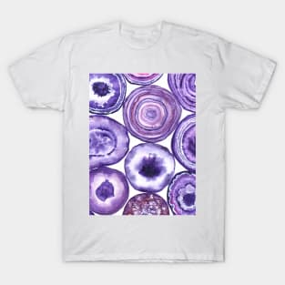 Purple agate pattern T-Shirt
